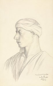 エジプトのファラの肖像 作： Jean Leon Gerome